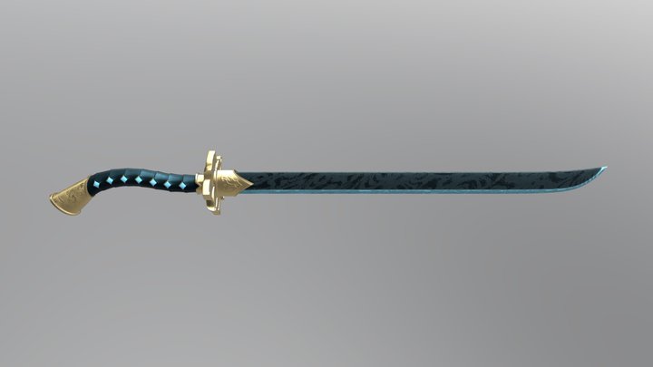 Naga Siren Sword 3D Model