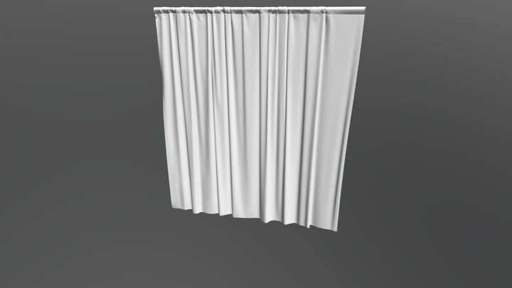 Curtain Opening Quads 3D Model
