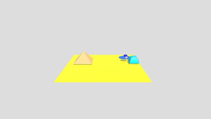 Desert Diorama 3D Model