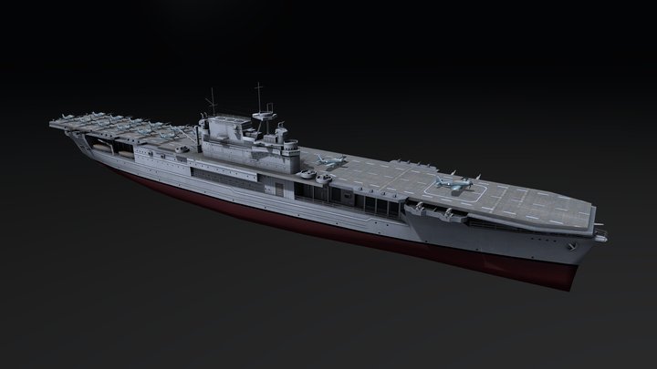 Enterprise CV-6 3D Model