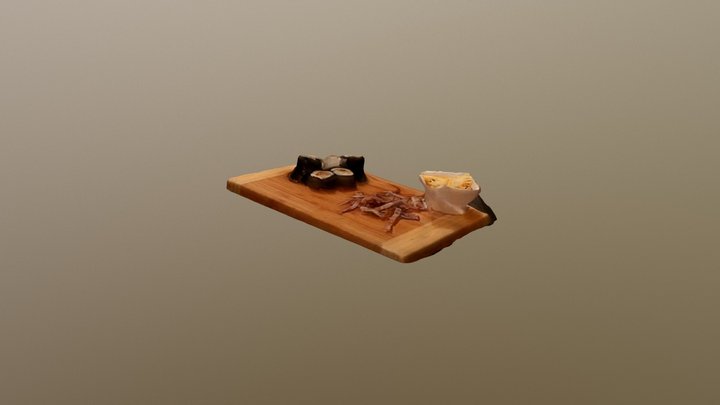 Sushi mayo et poulpe 3D Model