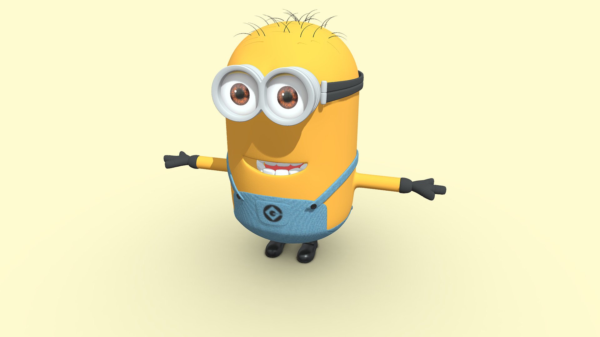 Phil the Minion Buy Royalty Free 3D model by Vaidanshi [7c78a8d