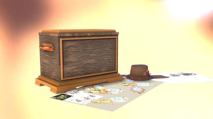 Steampunk Hat and Mechanical Firefly - SKILLS 3D Model