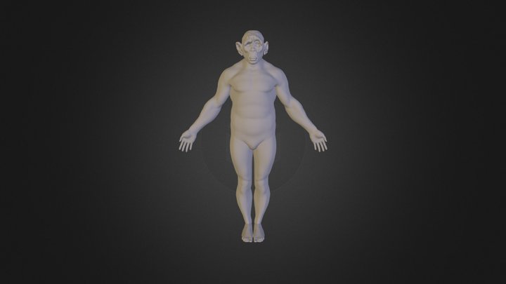 Code-monkey-head And Body JOsH 3D Model