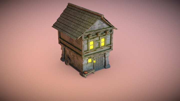 Fantasy House One 3D Model