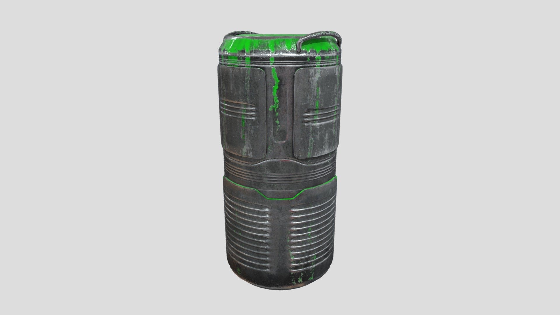 Ski-Fi Barrel Game Asset