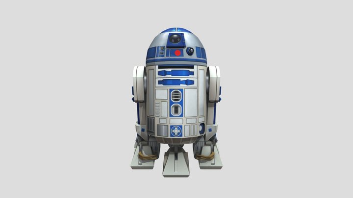 R2-d2 astromech droid 3D Model