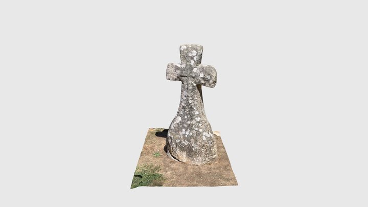 Steinkreuz, Locronan, Finistère, Frankreich 3D Model