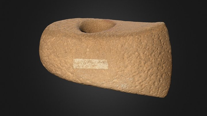 Battle axe made by Flint Jack, 1868 3D Model