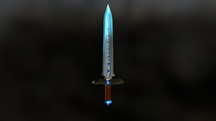 Ice sword 3D Model