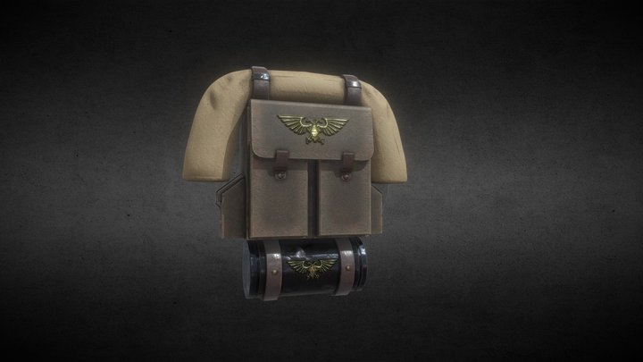 Death Korps of Krieg Backpack 3D Model