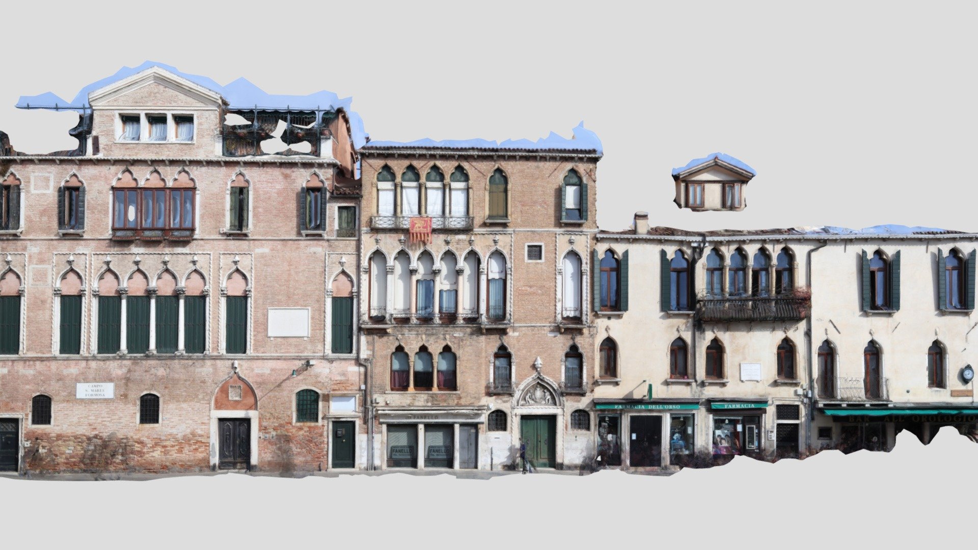 Venice's building facade