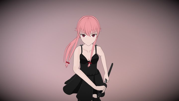 Yuno Gasai - Mirai Nikki 3D Model