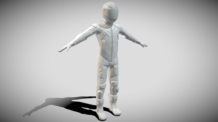 Biker 3D Model