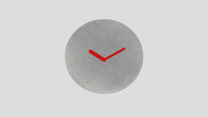 3d Clock Minimal by Jakub Velinsky 3D Model