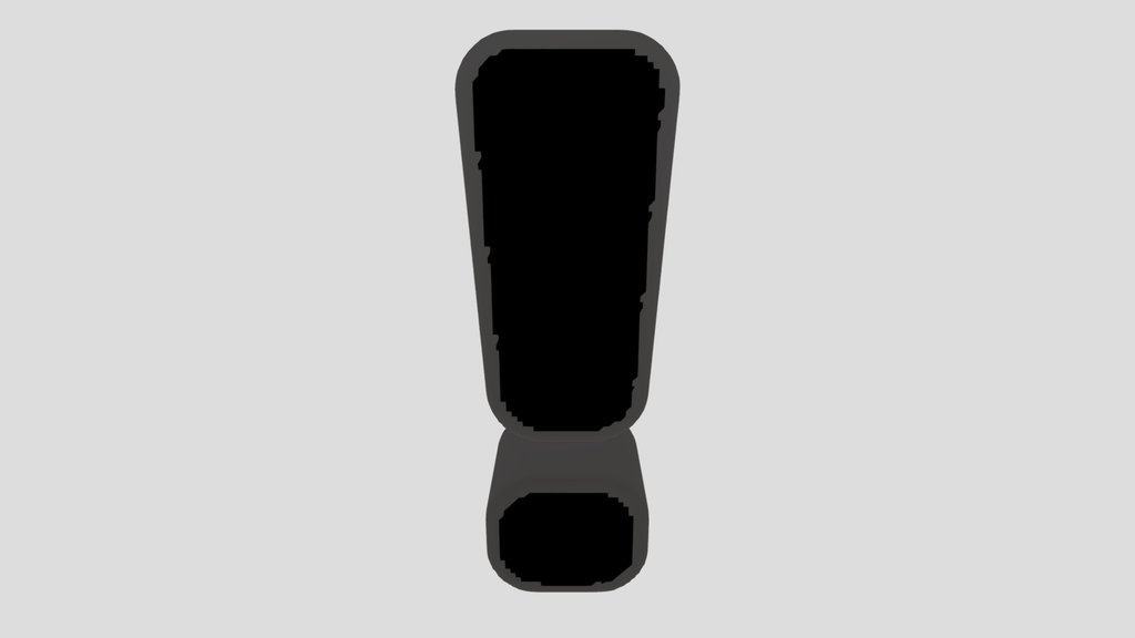 Excalamation Mark Symbol Stone Carved