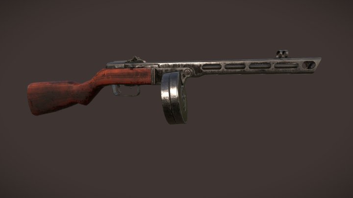 Russian PPSH-41 3D Model