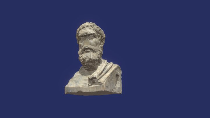 INV. 348 Erma del filosofo Epicuro 3D Model