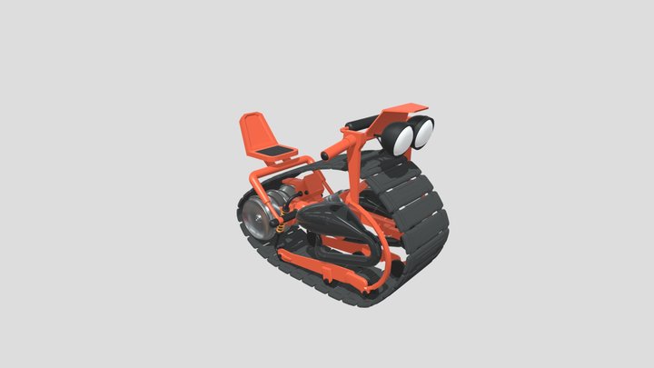 Mono-Track-Bike 3D Model