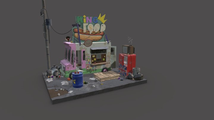 Food truck 3D Model