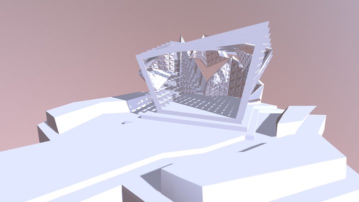 Suspended Geode Pavilion 3D Model