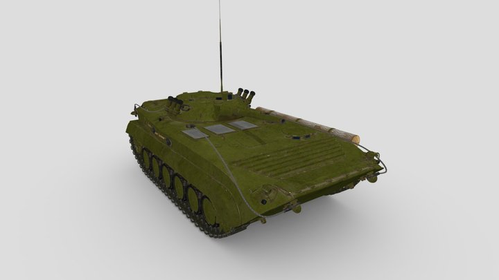 Combat reconnaissance vehicle BRM-1K 3D Model