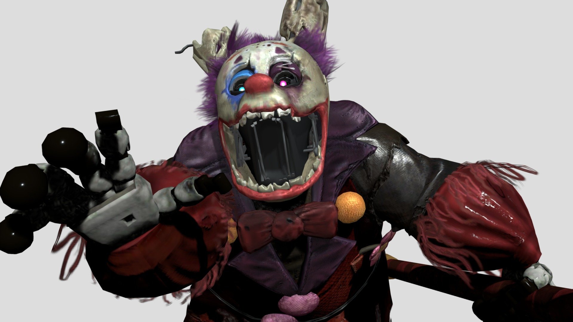 Clown Jumpscare - 3D Model Animated