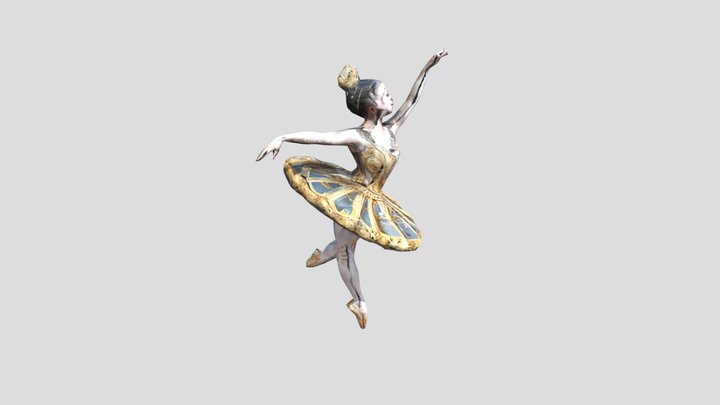 The_Clockwork_Ballerina__Imagine_a_character_tha 3D Model