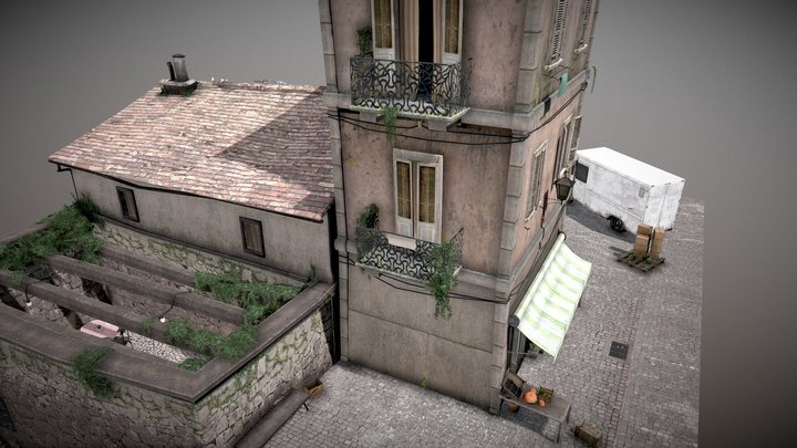 City Scene - Monteriggioni 3D Model