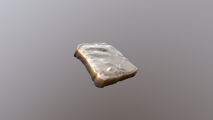 toast bread with hummus 3D Model