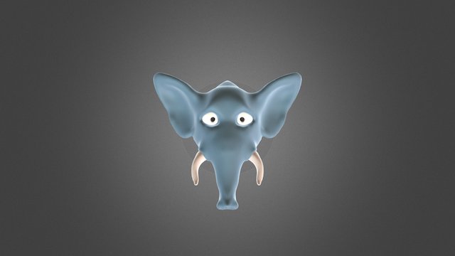 Elephant Head 3D Model