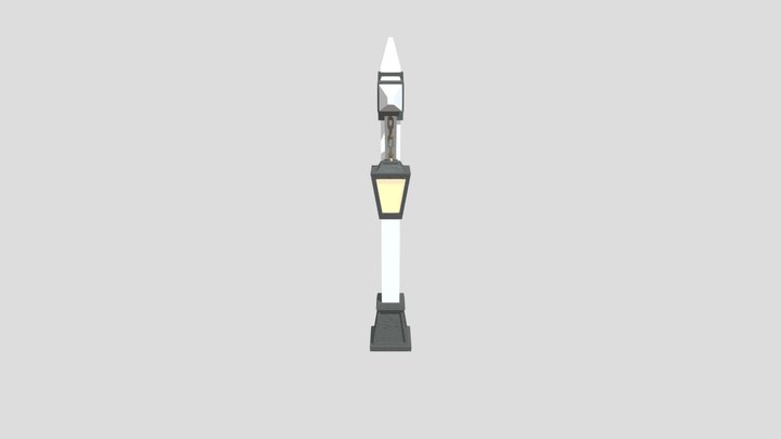 Medieval Street Lantern 3D Model