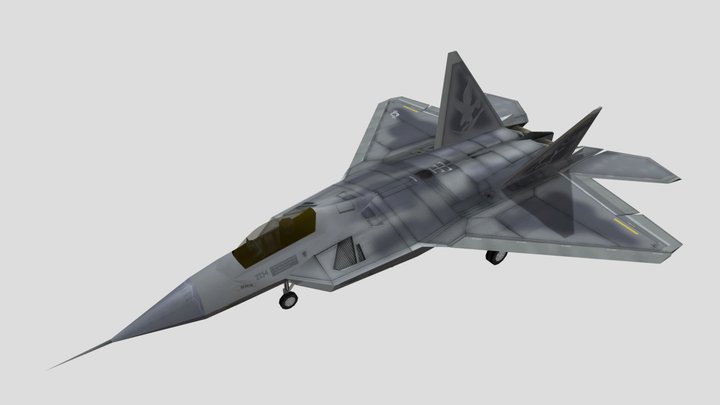 Lockheed Martin F22 Raptor 3D Model