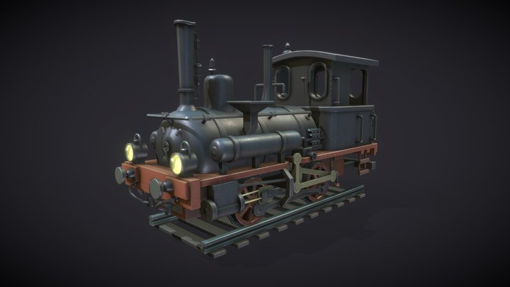 SteamTrain 3D Model