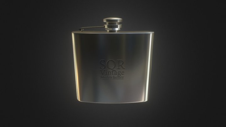 Whiskey Flask 3D Model