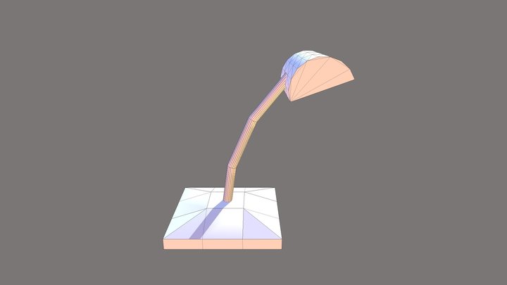 Desk Lamp Unwrapped 3D Model