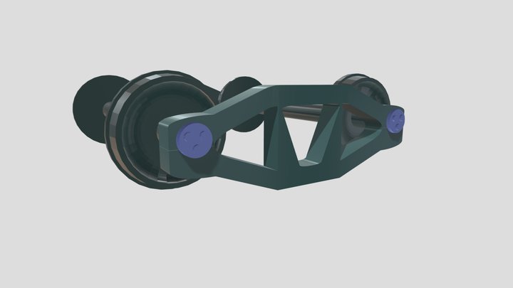 Rail Bogie *Rigged* FREE 3D Model