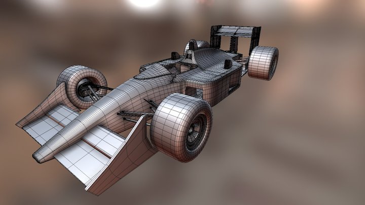 McLaren MP4/4 WIP 3D Model