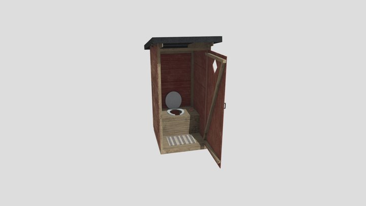 Country toilet (деревенский туалет) 3D Model