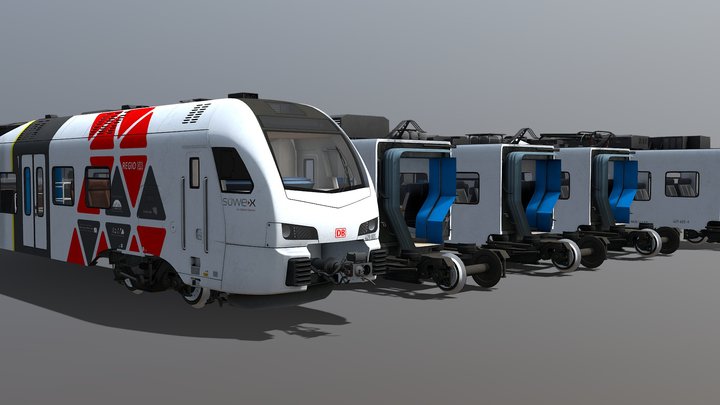 BR 429 (Flirt 3) - suewex livery 3D Model