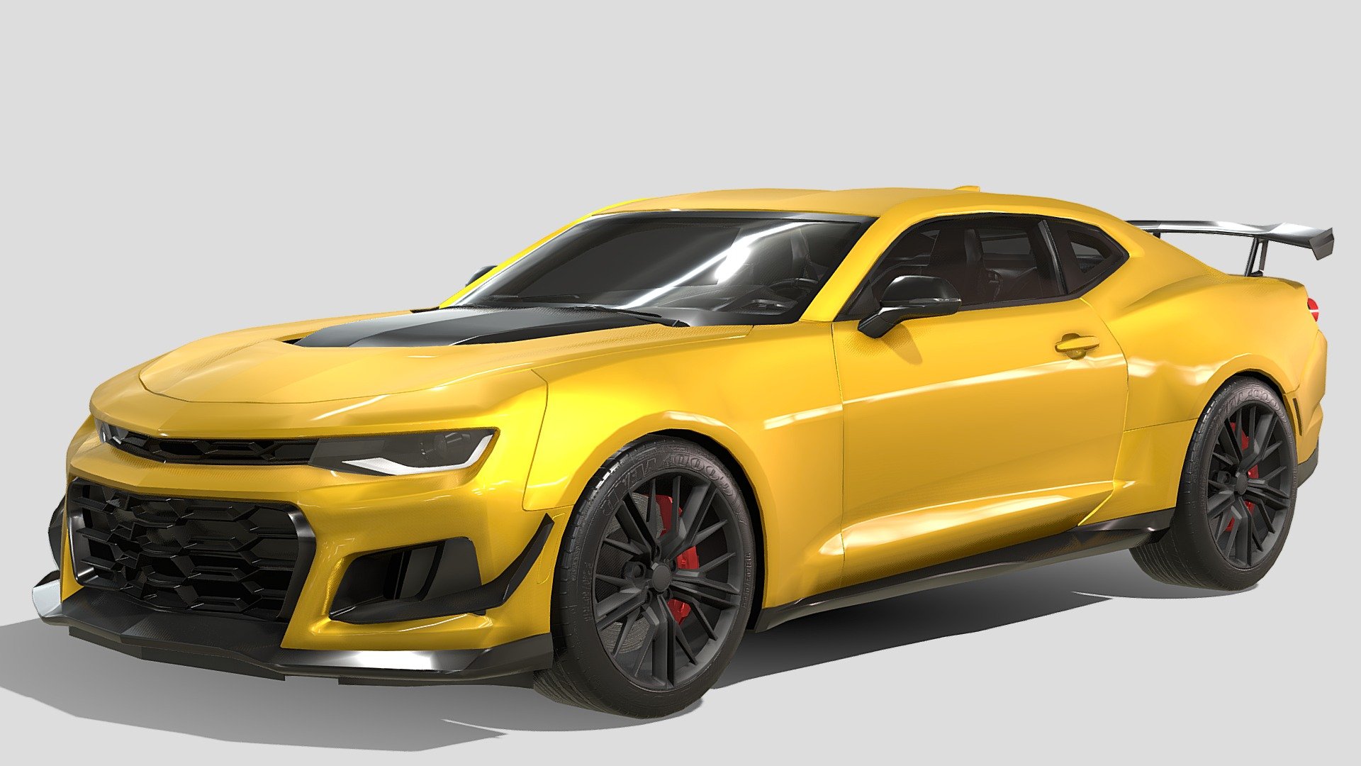 Chevrolet Camaro ZL1 1LE 2021 - Buy Royalty Free 3D model by Phazan Product  (@Phazan) [7c9083b]