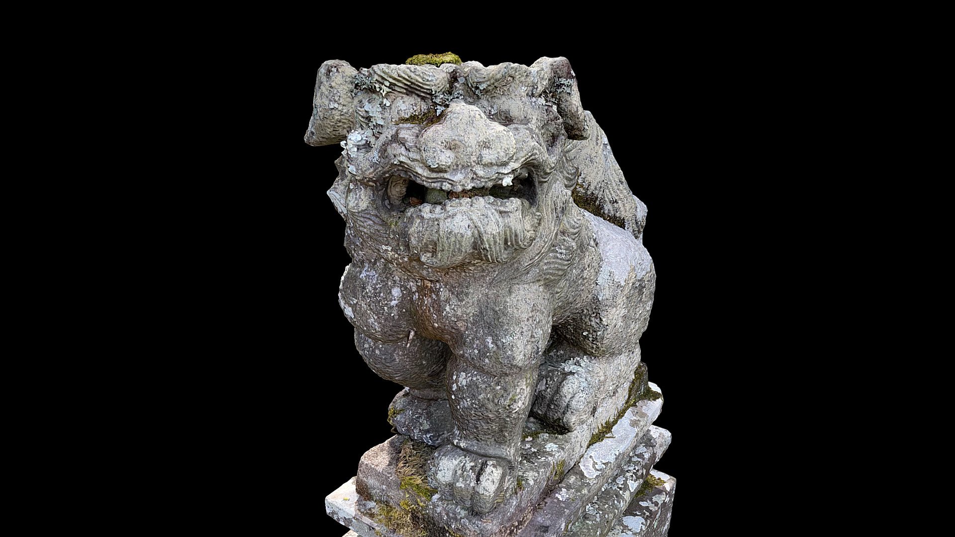 松駄久神社（下辺春）の狛犬