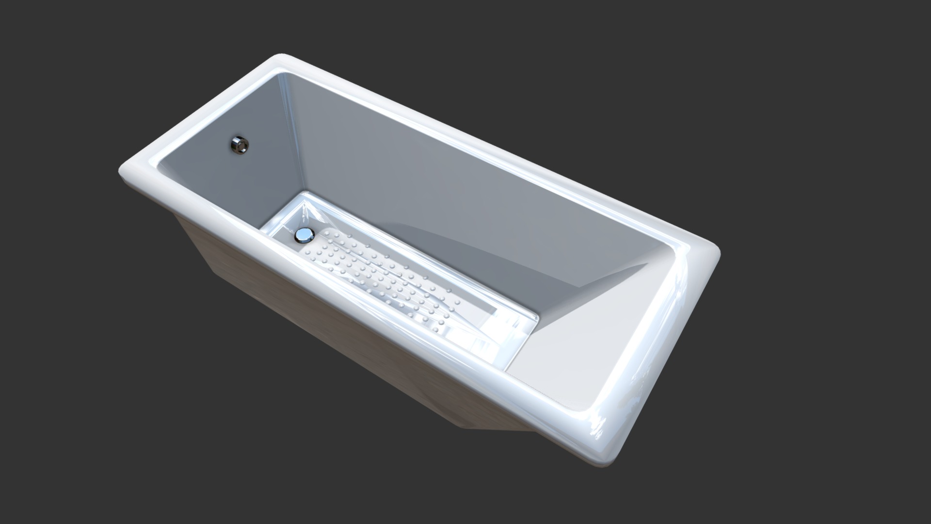 3D model TT1R-2B - This is a 3D model of the TT1R-2B. The 3D model is about a white rectangular object with a screen.