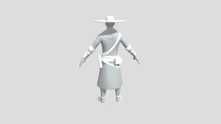 Masked Cowboy 3D Model