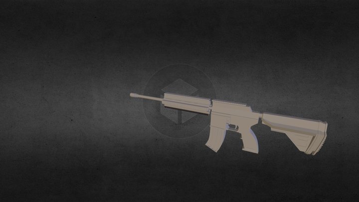Hk416 3D Model