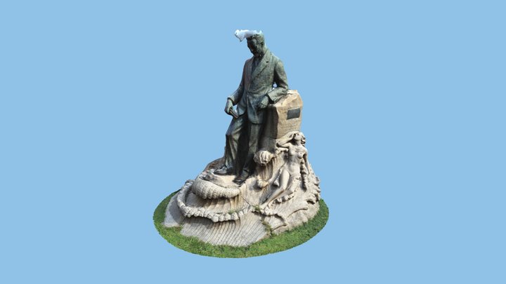 Escultura Vicente de Carvalho - O poeta do mar 3D Model
