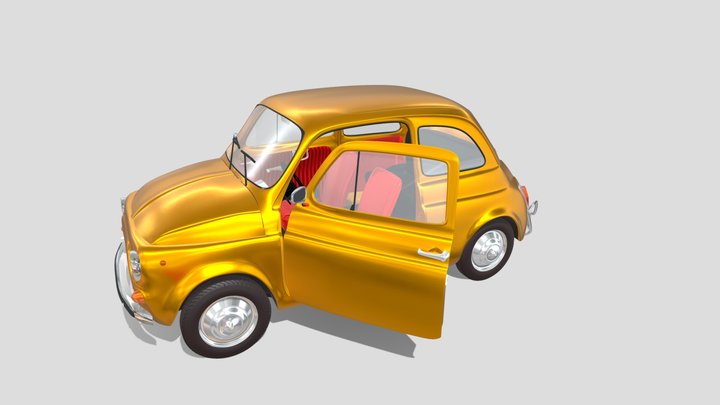 FIAT 500 3D Model