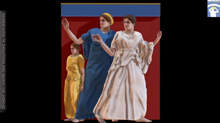 3D rendering of Metope South 18 Restored (Parthenon)
