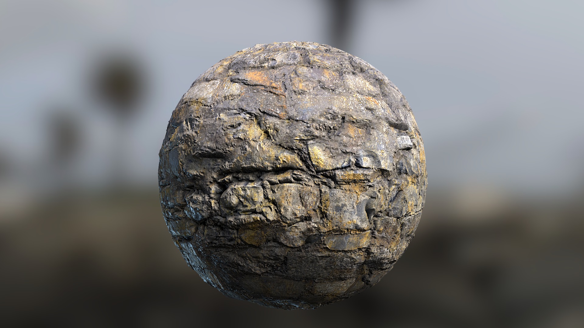 3D model 4K Seamless Medieval castle wall material - This is a 3D model of the 4K Seamless Medieval castle wall material. The 3D model is about a close-up of a rock.