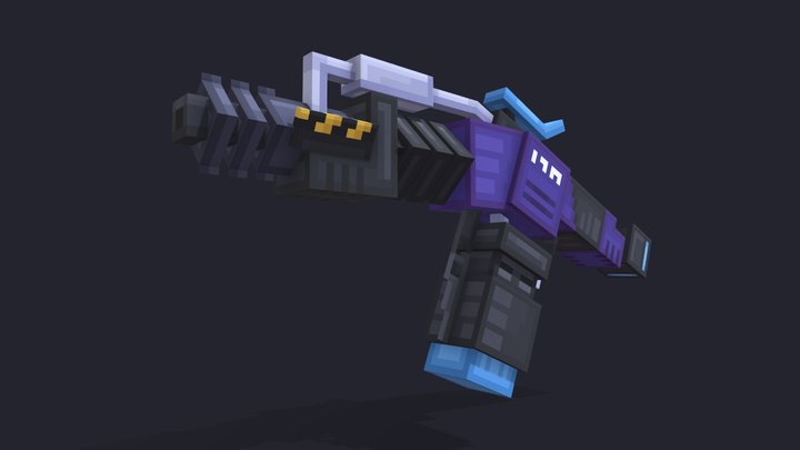 Cryo Rifle 3D Model